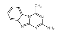 4-甲基-1,3,5-噻嗪并[1,2-a]苯并咪唑-2-胺结构式