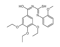 3,4,5-triethoxy-N-[(2-methoxyphenyl)carbamothioyl]benzamide结构式