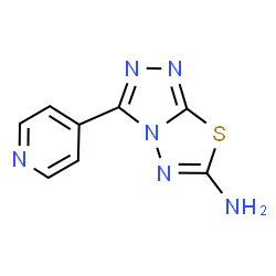 3-(pyridin-4-yl)-[1,2,4]triazolo[3,4-b][1,3,4]thiadiazol-6-amine结构式