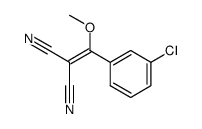 2-[(3-CHLOROPHENYL)METHOXYMETHYLENE]PROPANE DINITRILE结构式