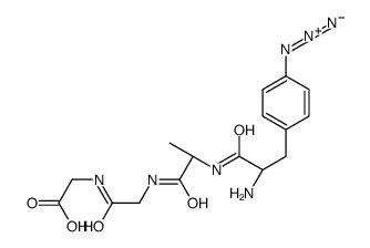 4-azidophenylalanyl-alanyl-glycyl-glycine结构式