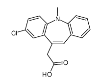 acide chloro-8-methyl-5 5H-dibenz[b,f]azepin-10 acetique Structure