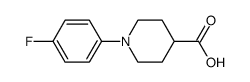 1-(4-fluorophenyl)piperidine-4-carboxylic acid structure