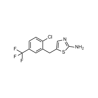 5-{[2-chloro-5-(trifluoromethyl)phenyl]methyl}-1,3-thiazol-2-amine picture