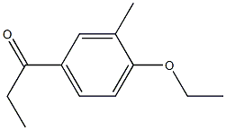 1-(4-ethoxy-3-methylphenyl)propan-1-one结构式
