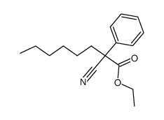 2-cyano-2-phenyl-octanoic acid ethyl ester结构式