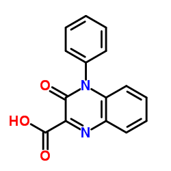 3-氧亚基-4-苯基-3,4-二氢喹喔啉-2-羧酸结构式