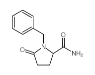 1-Benzyl-5-oxopyrrolidine-2-carboxamide结构式