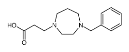 3-(4-BENZYL-[1,4]DIAZEPAN-1-YL)-PROPIONIC ACID结构式