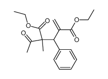 diethyl 4-methyl-5-oxo-3-phenylhex-1-ene-2,4-dicarboxylate Structure