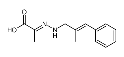 2-<<(E)-2-methyl-3-phenyl-2-propenyl>hydrazono>propionic acid结构式