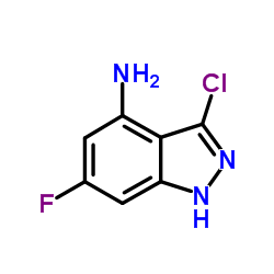 3-Chloro-6-fluoro-1H-indazol-4-amine Structure