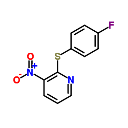 2-[(4-Fluorophenyl)sulfanyl]-3-nitropyridine结构式