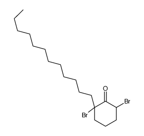 2,6-dibromo-2-dodecylcyclohexan-1-one结构式