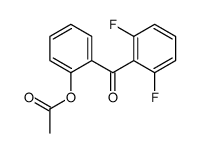 2-ACETOXY-2',6'-DIFLUOROBENZOPHENONE结构式