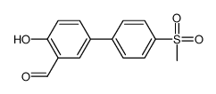 2-hydroxy-5-(4-methylsulfonylphenyl)benzaldehyde Structure