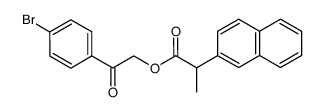 p-bromophenacyl ester of dextrorotatory α-(2-naphthyl)-propionic acid结构式