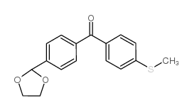 4-(1,3-DIOXOLAN-2-YL)-4'-THIOMETHYLBENZOPHENONE structure