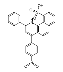 4-(4-Nitro-phenyl)-2-phenyl-1,2-dihydro-benzo[h]quinoline-10-sulfonic acid Structure