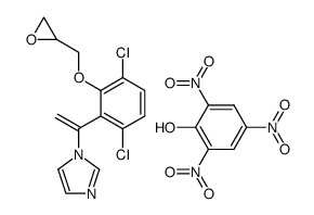 1-<1<2,5-dichloro-6-(2,3-epoxypropxy)phenyl>ethenyl>-1H-imidazole picrate Structure