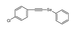 Benzene, 1-chloro-4-[2-(phenylseleno)ethynyl]结构式