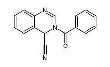 3-benzoyl-3,4-dihydro-4-quinazolinecarbonitrile结构式