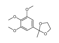 2-methyl-2-(3,4,5-trimethoxyphenyl)-1,3-dioxolane结构式