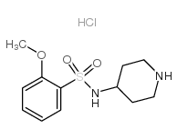 2-methoxy-N-piperidin-4-ylbenzenesulfonamide,hydrochloride结构式