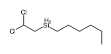 2,2-dichloroethyl(hexyl)silane结构式