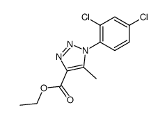 1-(2,4-dichloro-phenyl)-5-methyl-1H-[1,2,3]triazole-4-carboxylic acid ethyl ester Structure