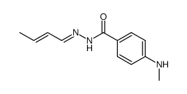 4-methylamino-benzoic acid but-2t-enylidenehydrazide Structure