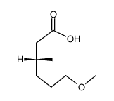 (R)-6-methoxy-3-methyl-hexanoic acid Structure