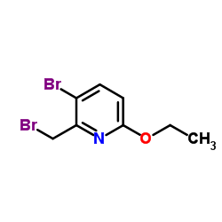 3-Bromo-2-(bromomethyl)-6-ethoxypyridine Structure