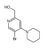 (5-bromo-4-piperidin-1-ylpyridin-2-yl)methanol Structure