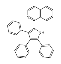 Isoquinoline,1-(3,4,5-triphenyl-1H-pyrrol-2-yl)- structure