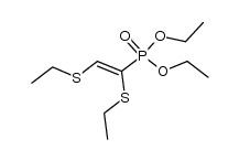 diethyl ester of (Z)-1,2-diethylthioethenephosphonic acid Structure