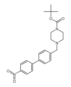 tert-butyl 4-((4'-nitrobiphenyl-4-yl)methyl)piperazine-1-carboxylate结构式