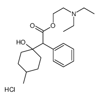 2-(diethylamino)ethyl 2-(1-hydroxy-4-methylcyclohexyl)-2-phenylacetate,hydrochloride Structure