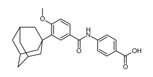 4-[[3-(1-adamantyl)-4-methoxybenzoyl]amino]benzoic acid结构式