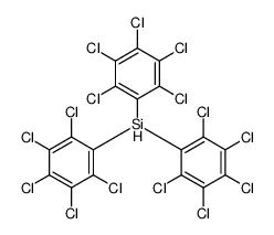 tris(2,3,4,5,6-pentachlorophenyl)silane结构式