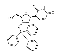 2'-deoxy-3'-O-triphenylmethyluridine Structure