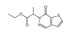 ethyl 2-(7-oxothieno[2,3-d]pyridazin-6(7H)-yl)propanoate结构式