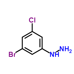 (3-Bromo-5-chlorophenyl)hydrazine结构式