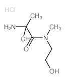 2-Amino-N-(2-hydroxyethyl)-N,2-dimethylpropanamide hydrochloride Structure