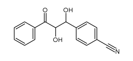 2,3-dihydroxy-1-phenyl-3-(4-cyanophenyl)propan-1-one结构式