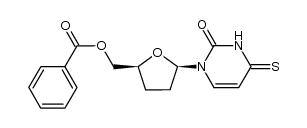 5'-O-benzoyl-2',3'-dideoxy-4-thiouridine Structure