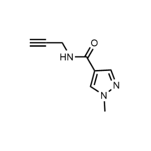 1-Methyl-N-(prop-2-yn-1-yl)-1H-pyrazole-4-carboxamide Structure