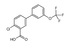 2-chloro-5-[3-(trifluoromethoxy)phenyl]benzoic acid Structure