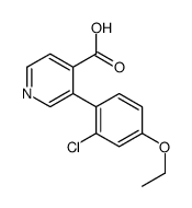 3-(2-chloro-4-ethoxyphenyl)pyridine-4-carboxylic acid Structure