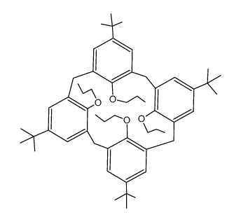 5,11,17,23-tetra-tert-butyl-25,26,27,28-tetrapropoxycalix[4]arene (1,3-alternate)结构式